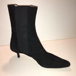 Isaac Mizrahi Black Suede Bootie